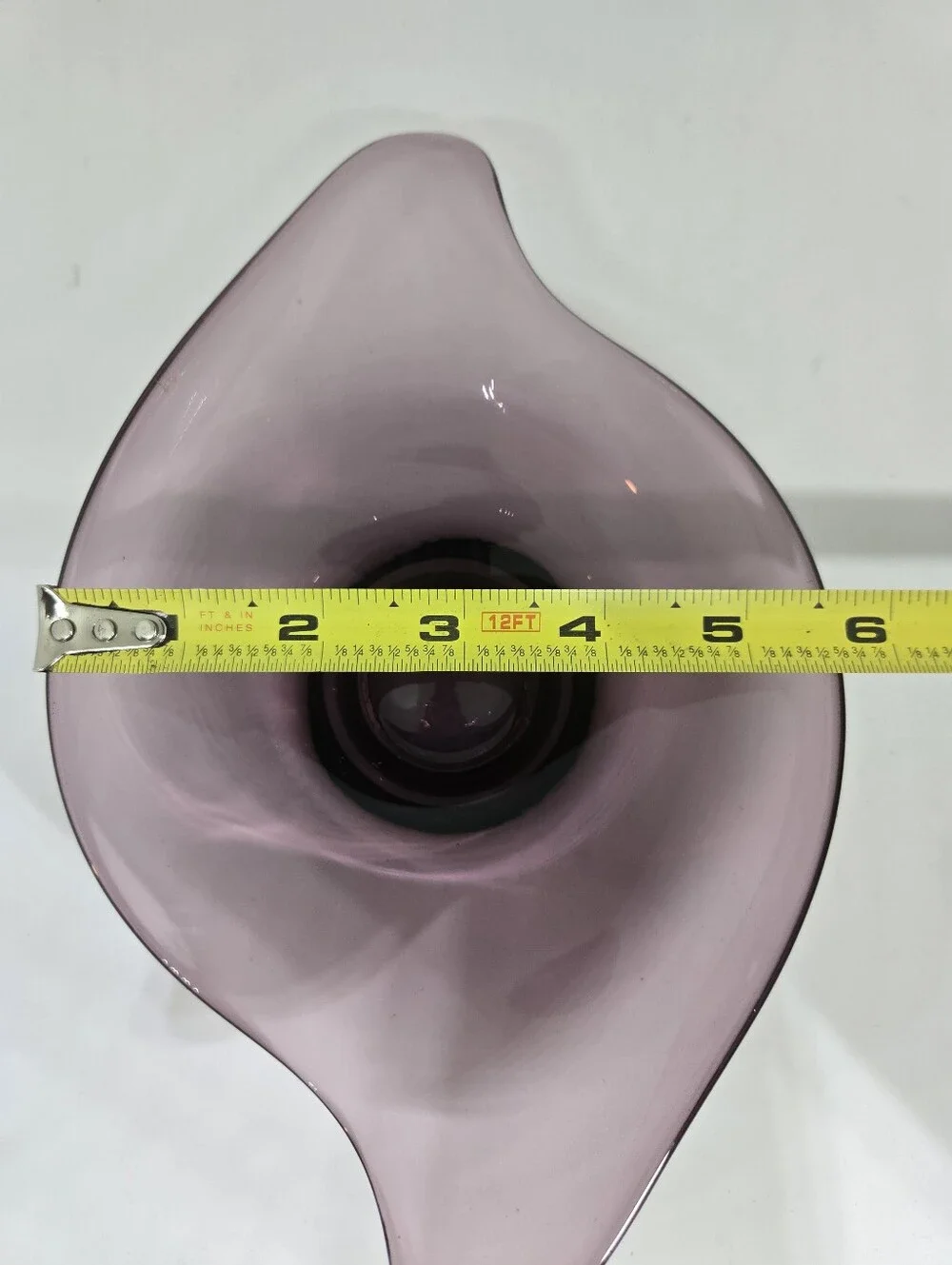 Vtg Viking Amethyst Epic Glass Console Bowl MCM